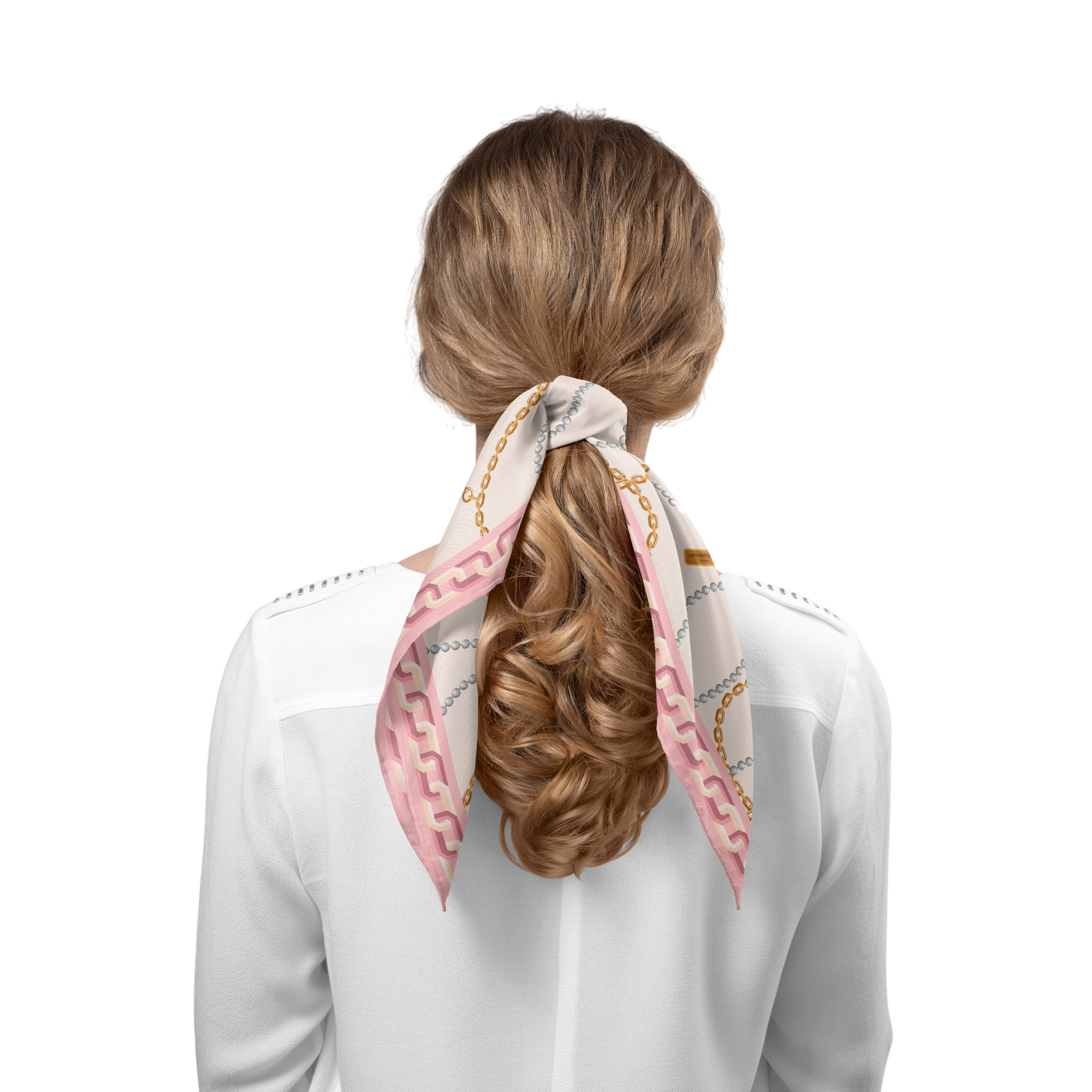 Heritage Chain and Pearls Silk Bandana