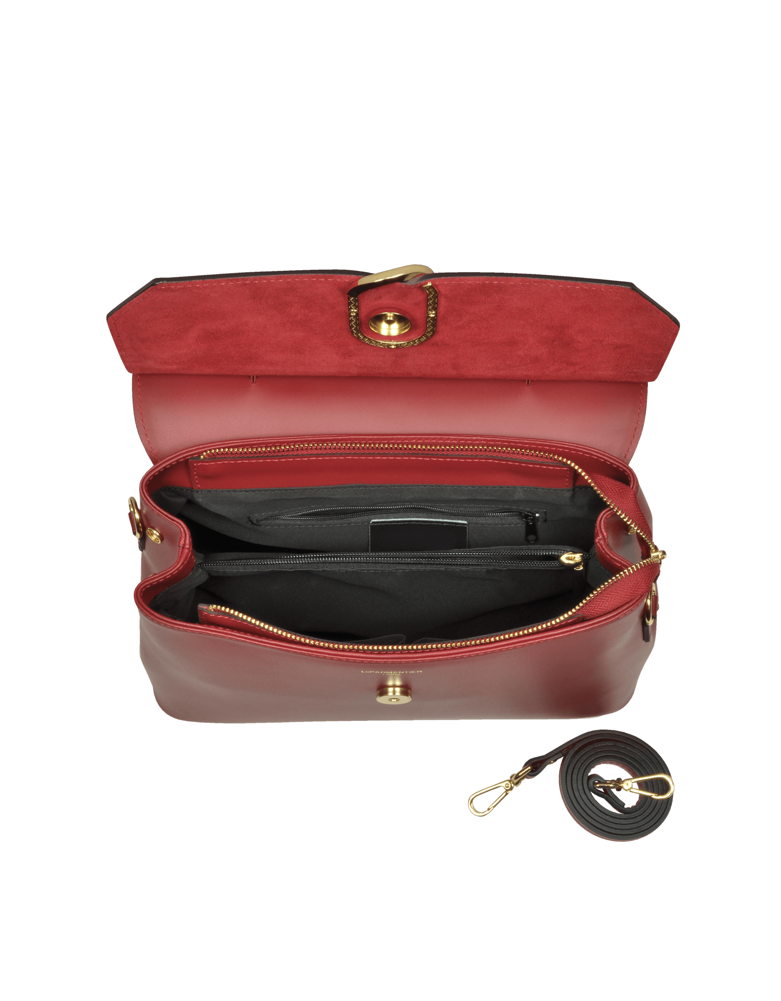 Thais Suede and Leather Satchel Bag