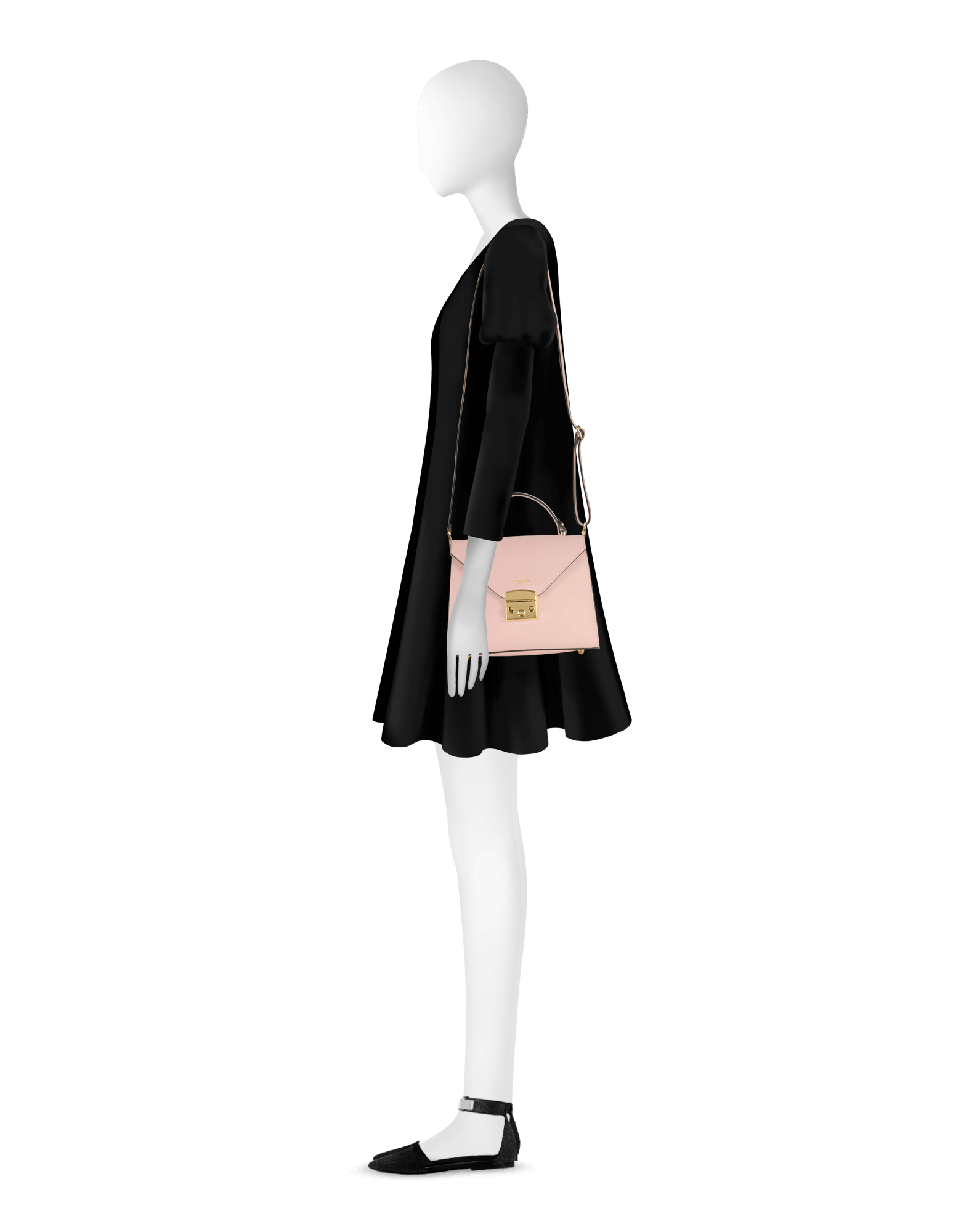 Peggy Leather Top Handle Satchel Bag