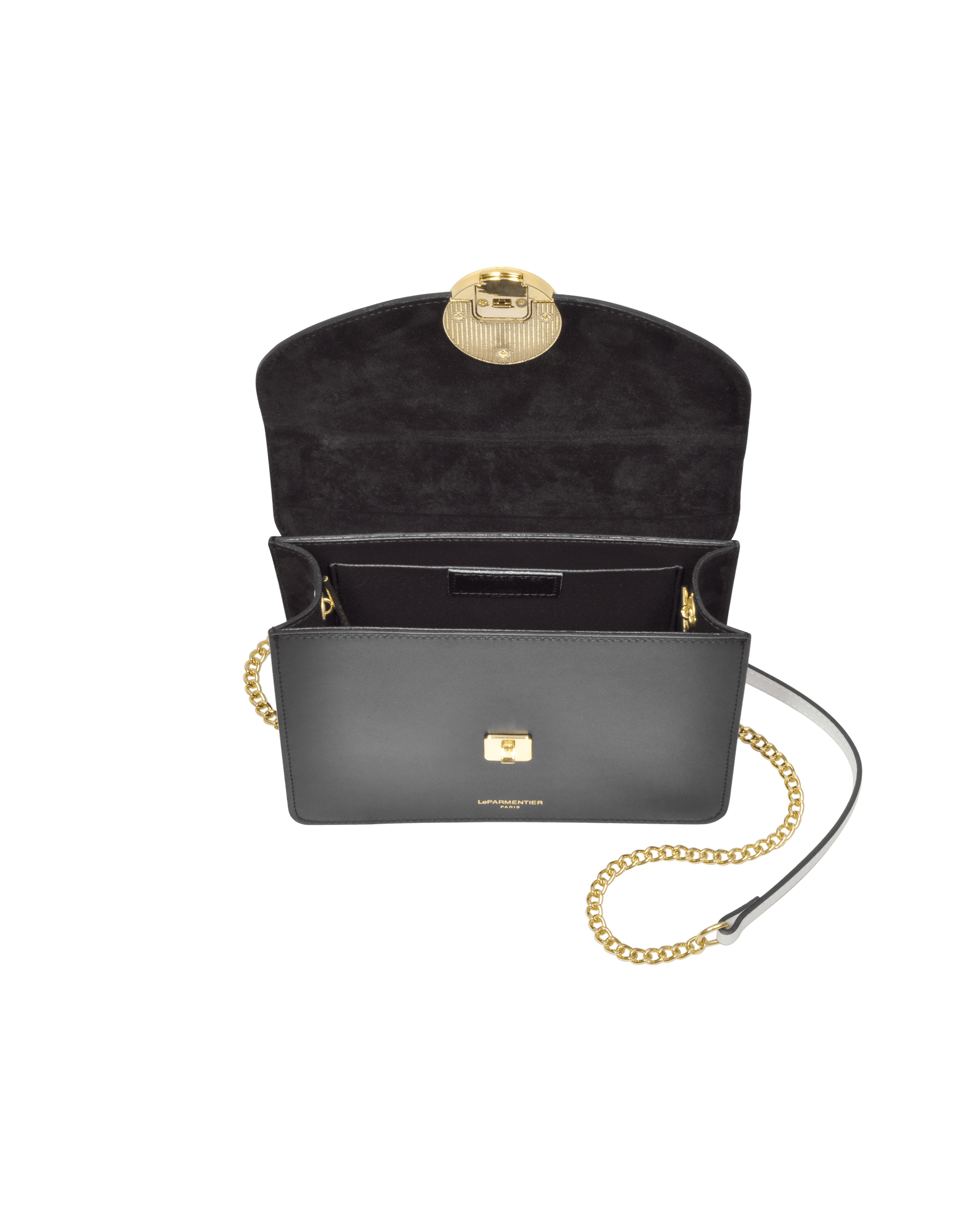 New Ondina Color Block Flap Top Leather Satchel Bag