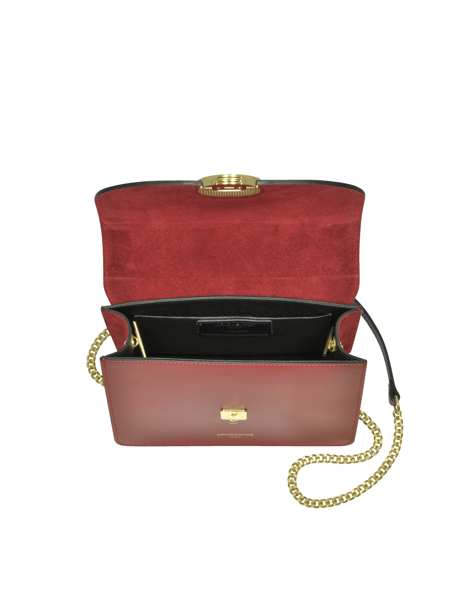 New Ondina Color Block Flap Top Leather Satchel Bag