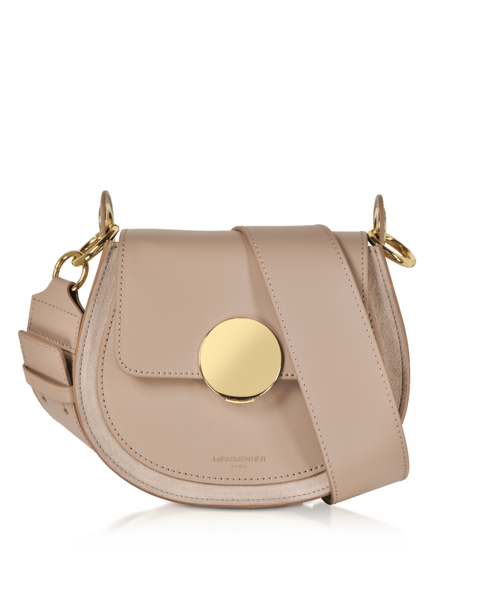 Yucca Suede and Leather Shoulder Bag