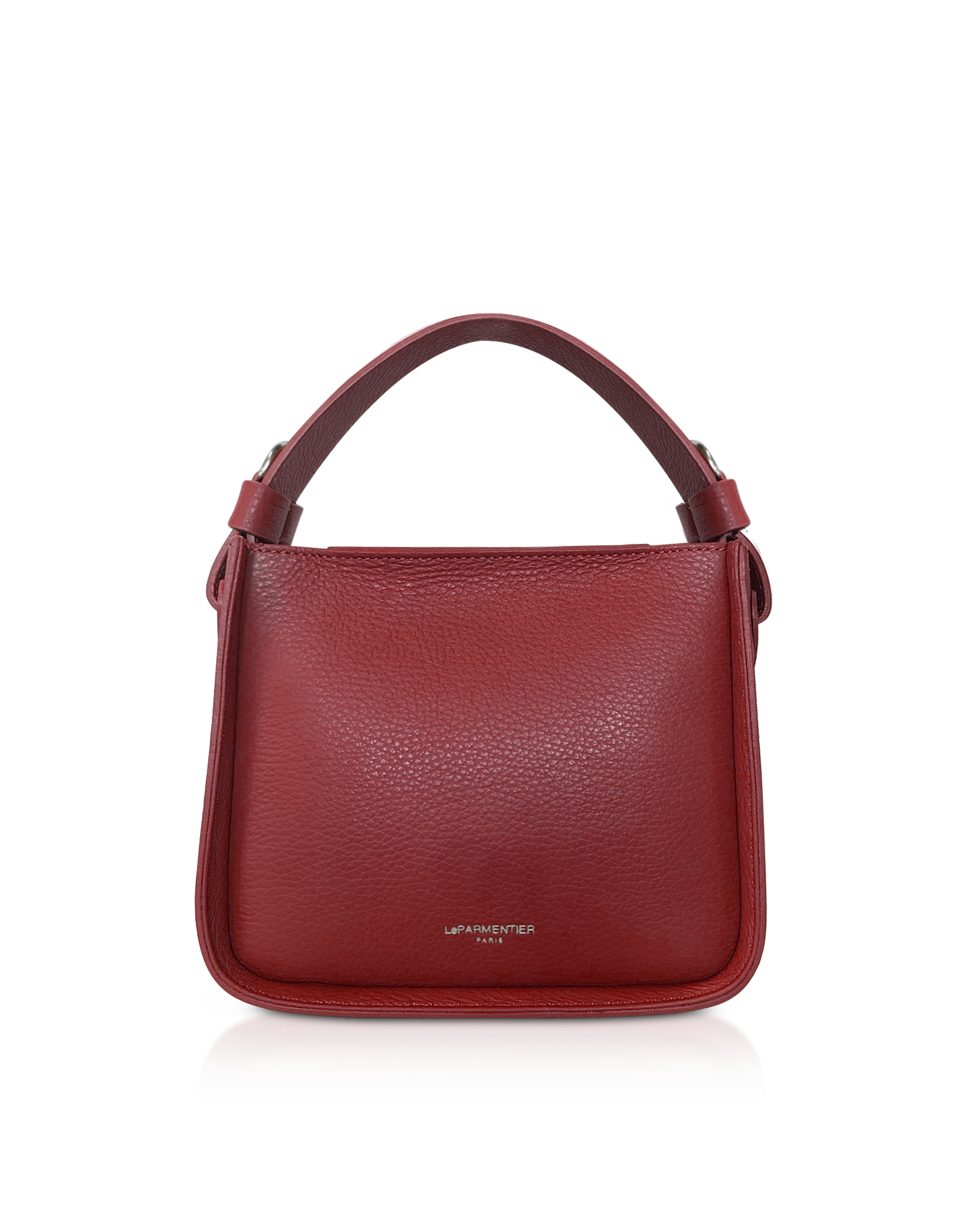 Duplo Small Hammered Leather Top Handle bag