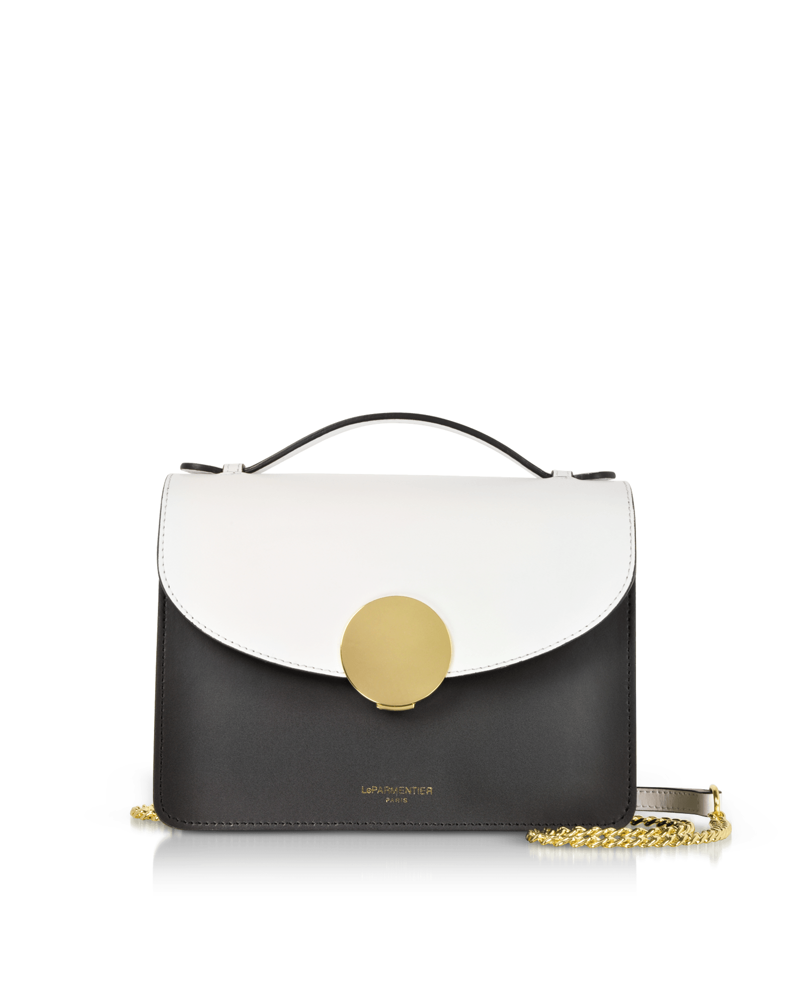 New Ondina Color Block Flap Top Leather Satchel Bag