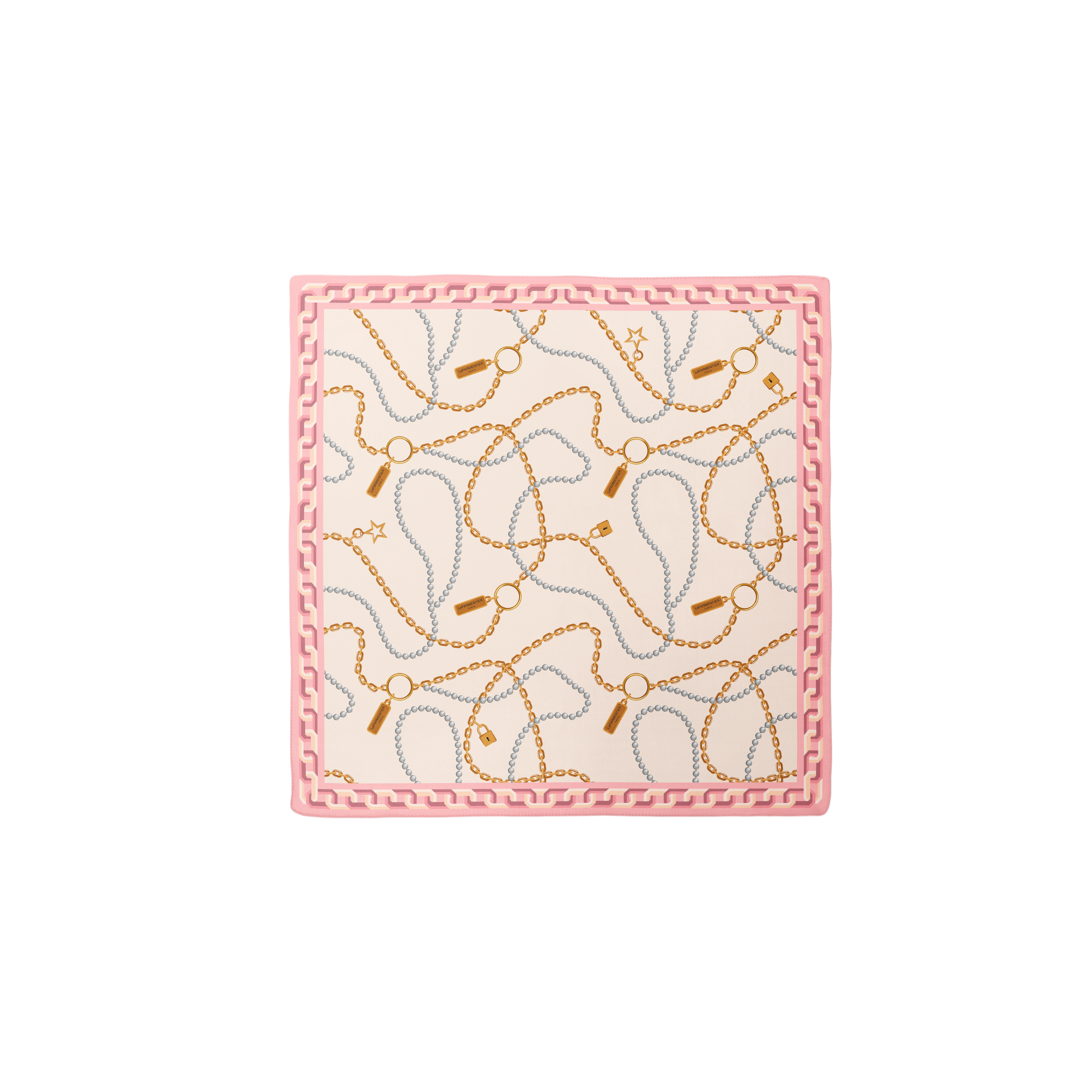 Heritage Chain and Pearls Silk Bandana