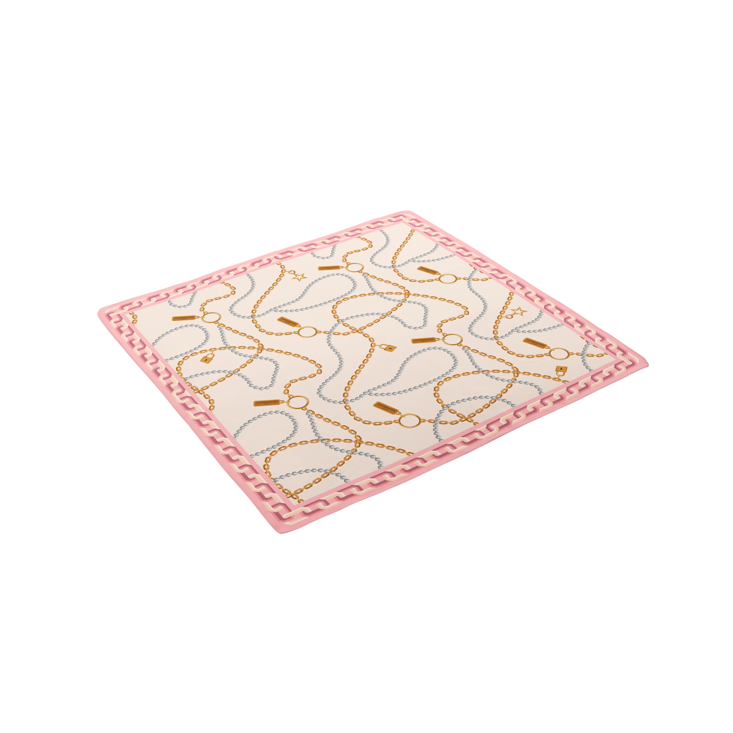 Heritage Chain and Pearls Silk Bandana