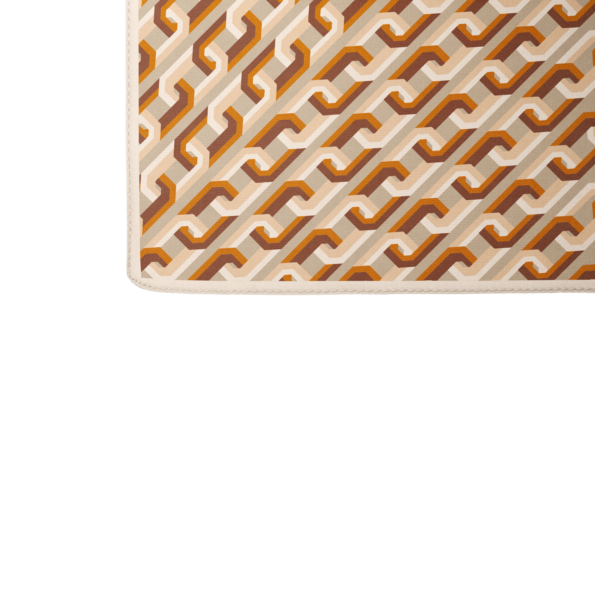 Chain Motif Silk Square Scarf