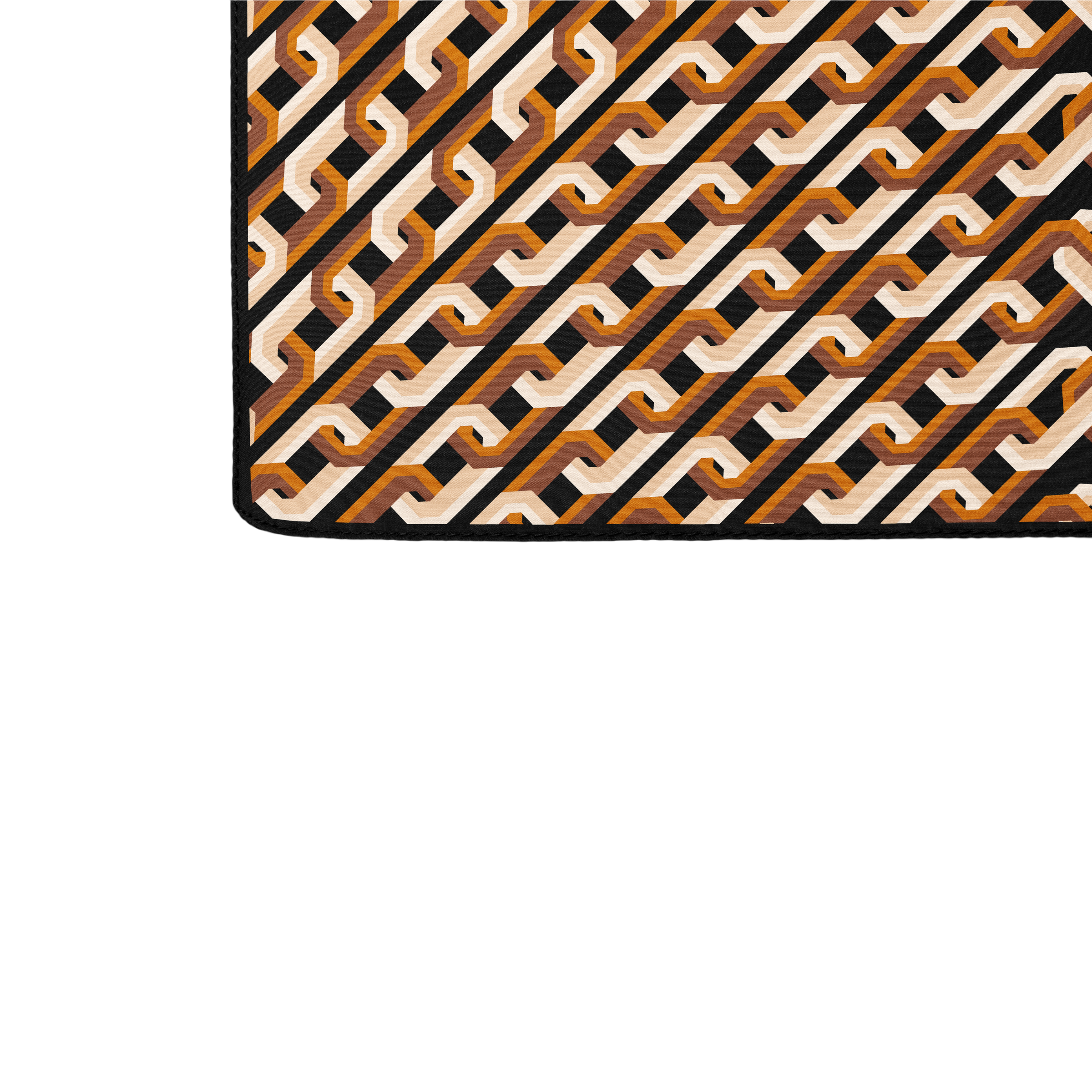 Chain Motif Silk Square Scarf