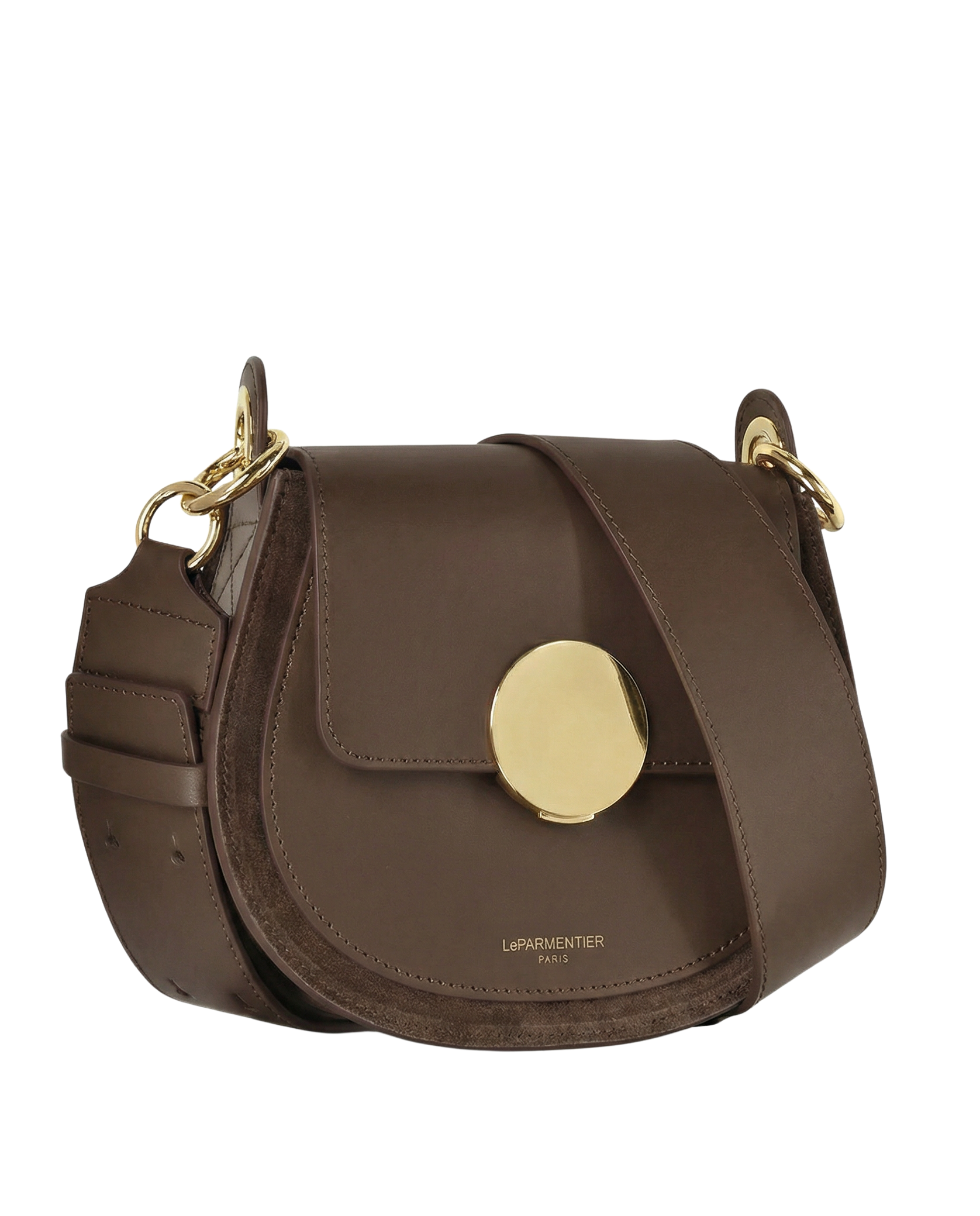 Yucca Suede and Leather Shoulder Bag