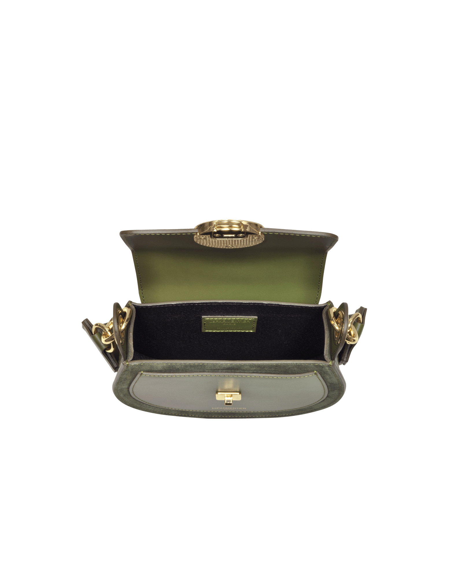 Yucca Suede and Leather Shoulder Bag