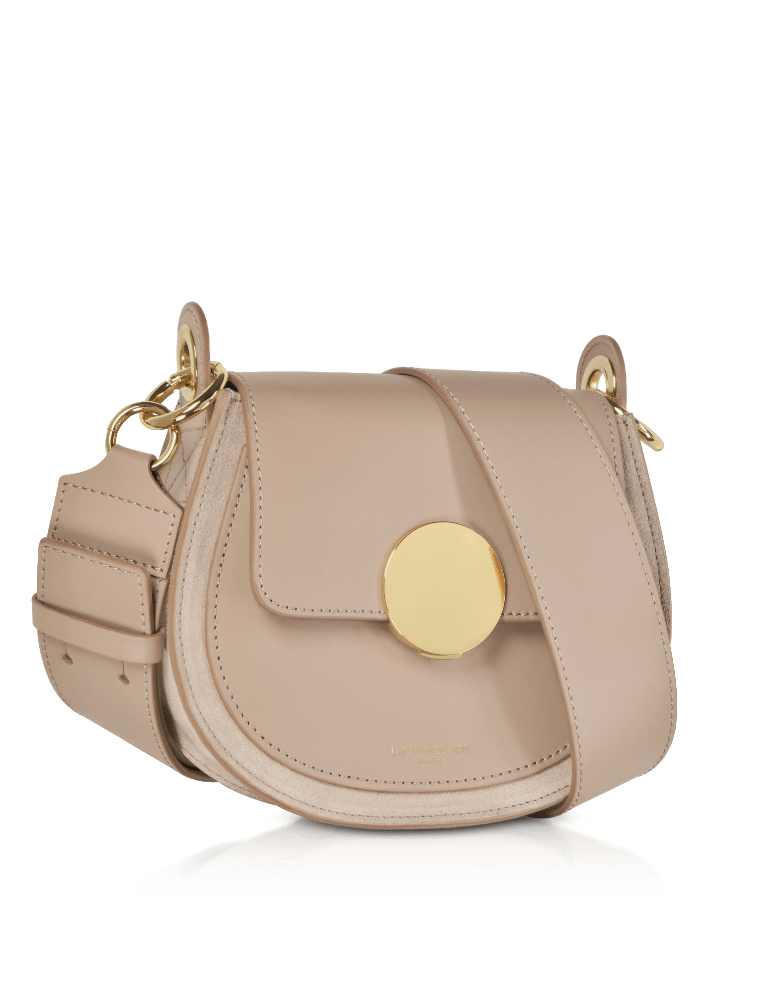 Yucca Suede and Leather Shoulder Bag