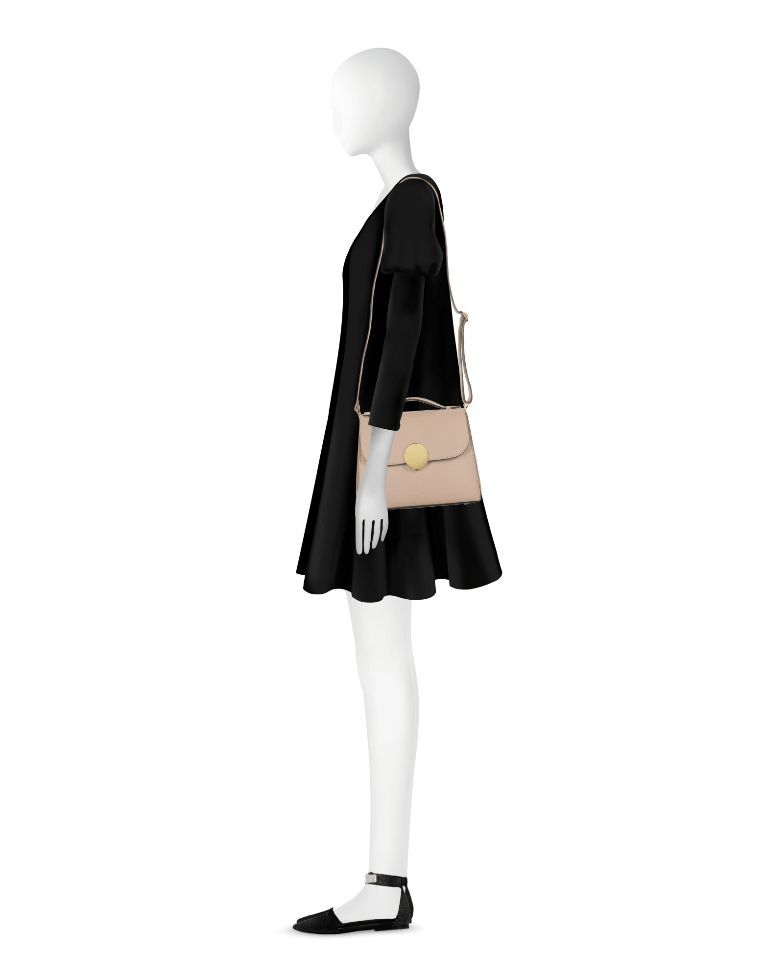 Bombo Top-Handle Satchel Bag w/Strap