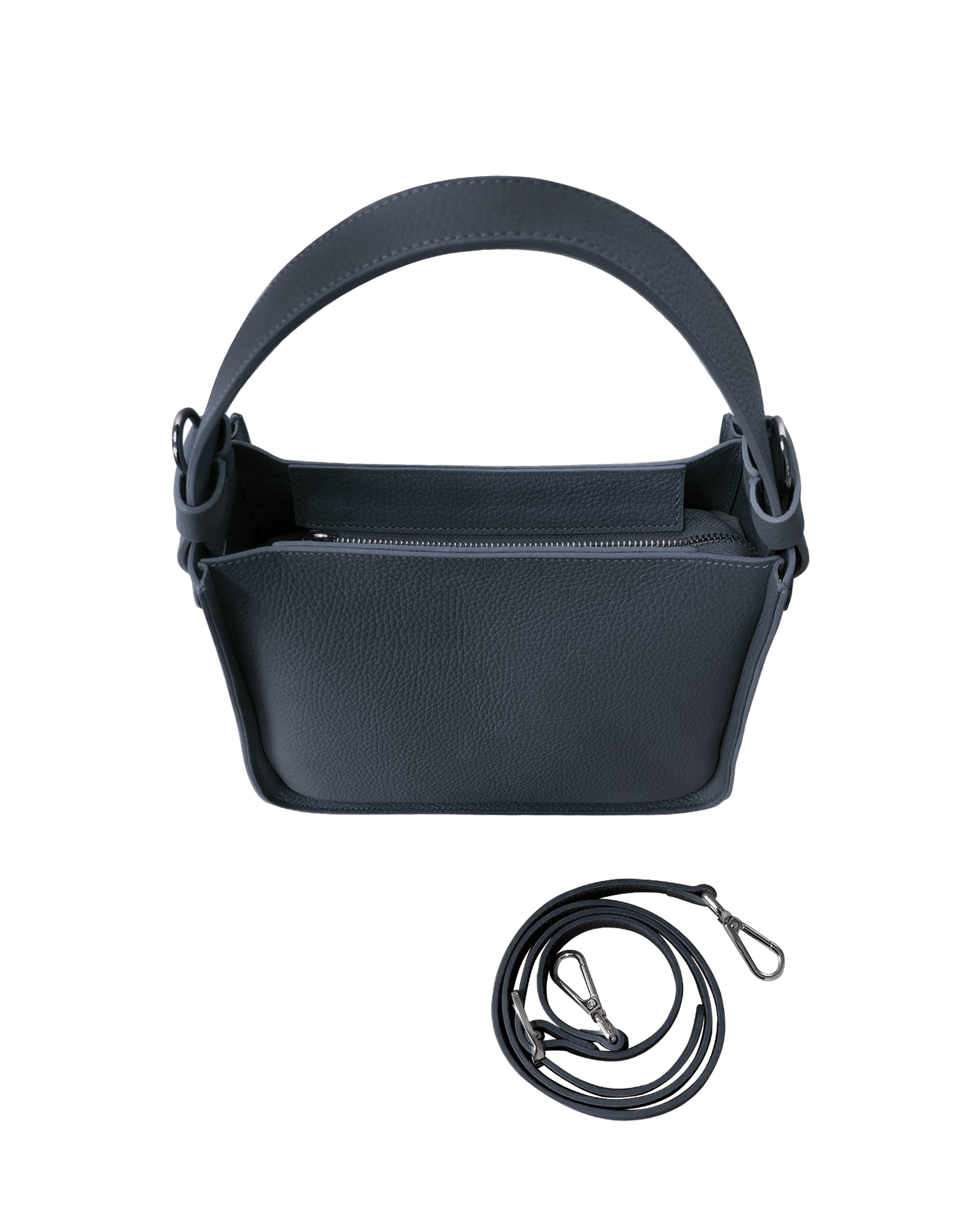 Duplo Medium Hammered Leather Top Handle bag