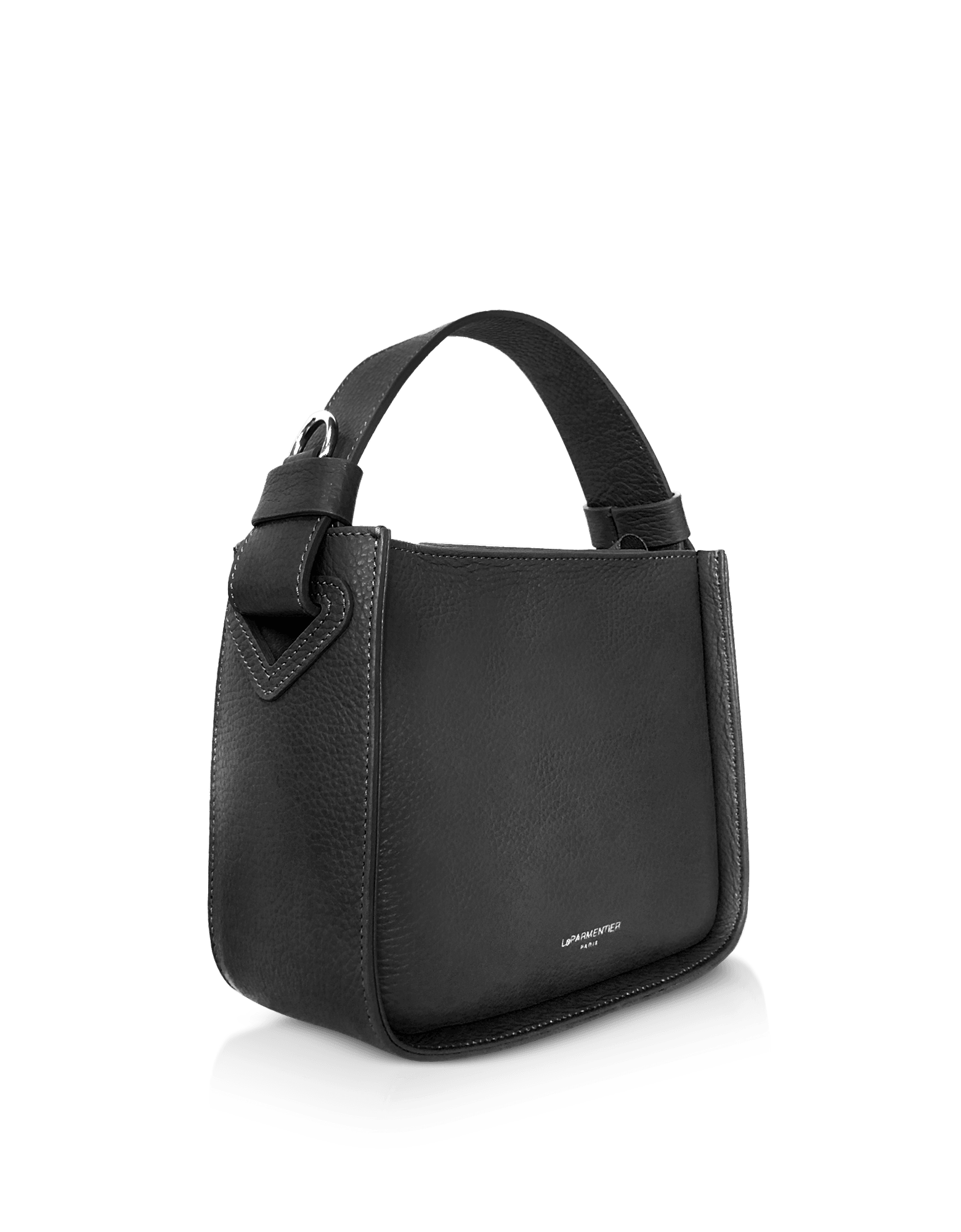 Duplo Small Hammered Leather Top Handle bag