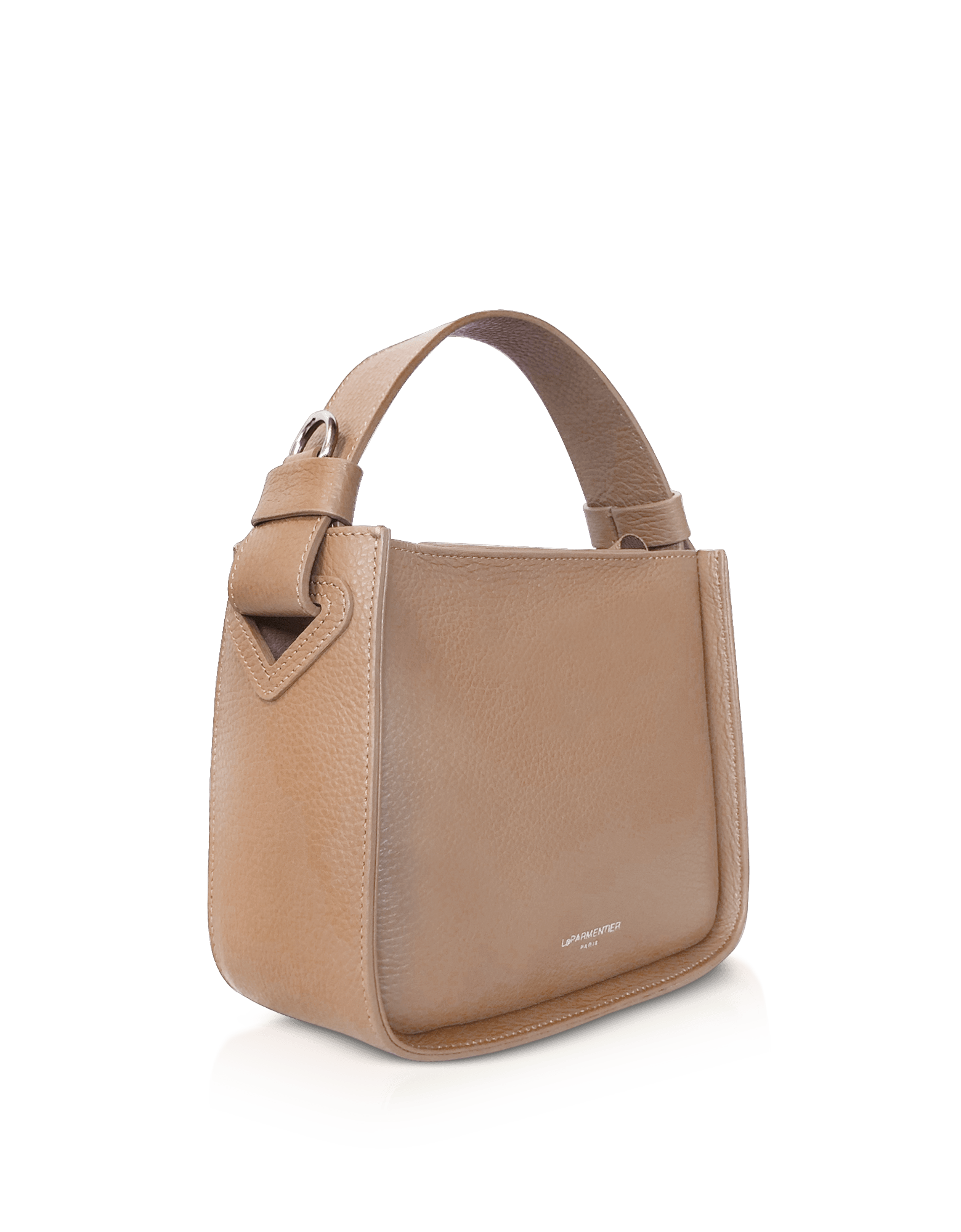 Duplo Small Hammered Leather Top Handle bag