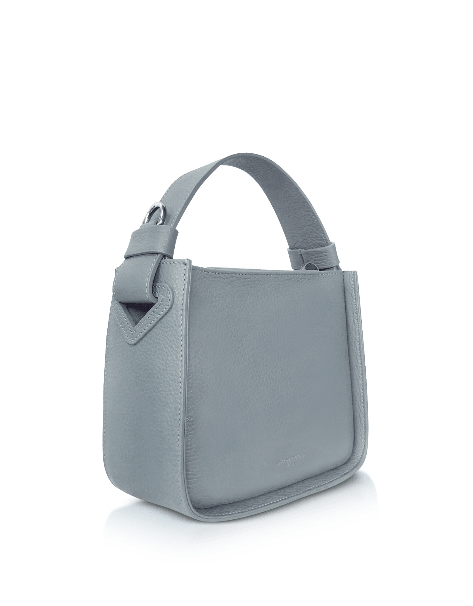 Duplo Small Hammered Leather Top Handle bag