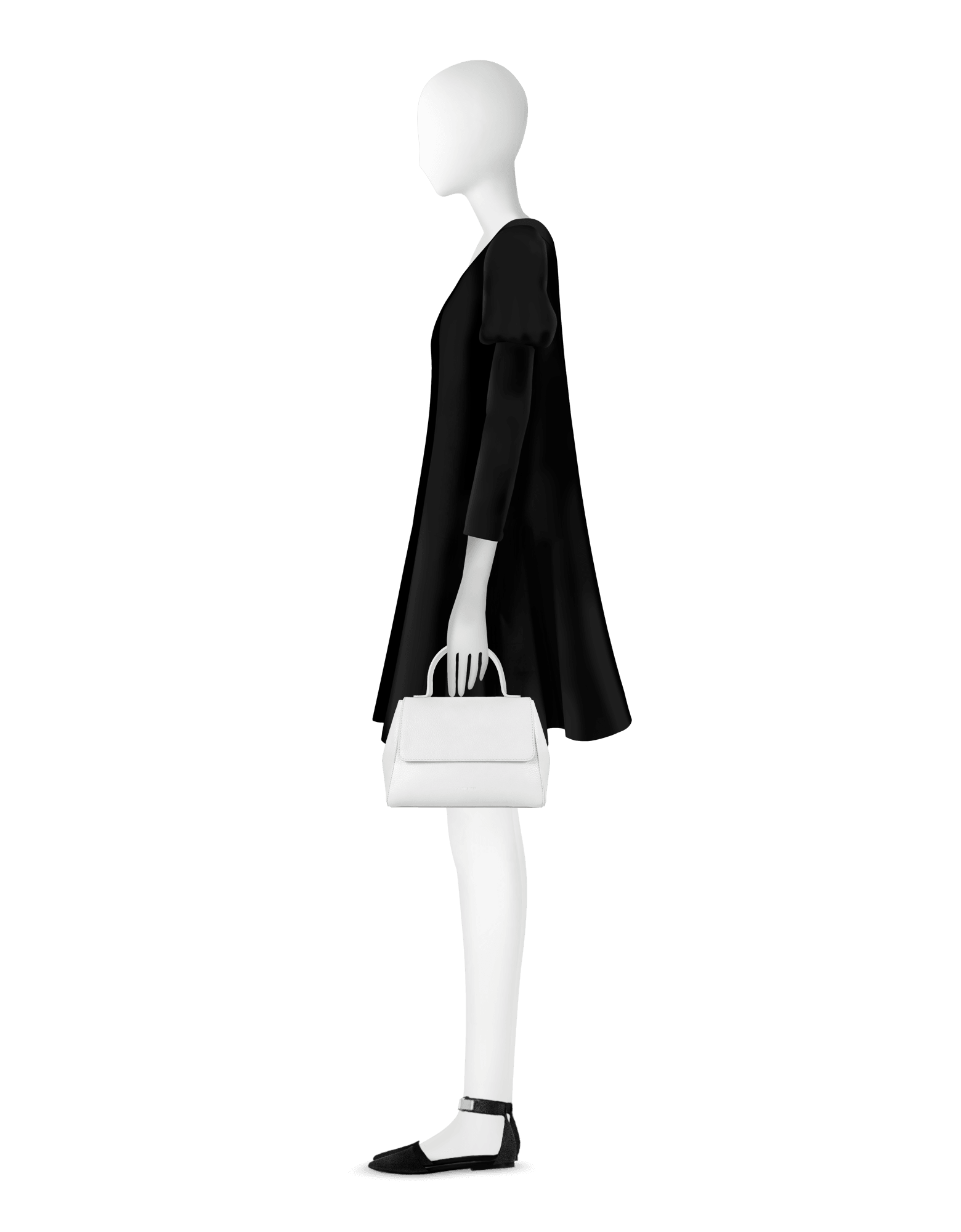 Ladyfinger Top Handle Ladybag w/Strap