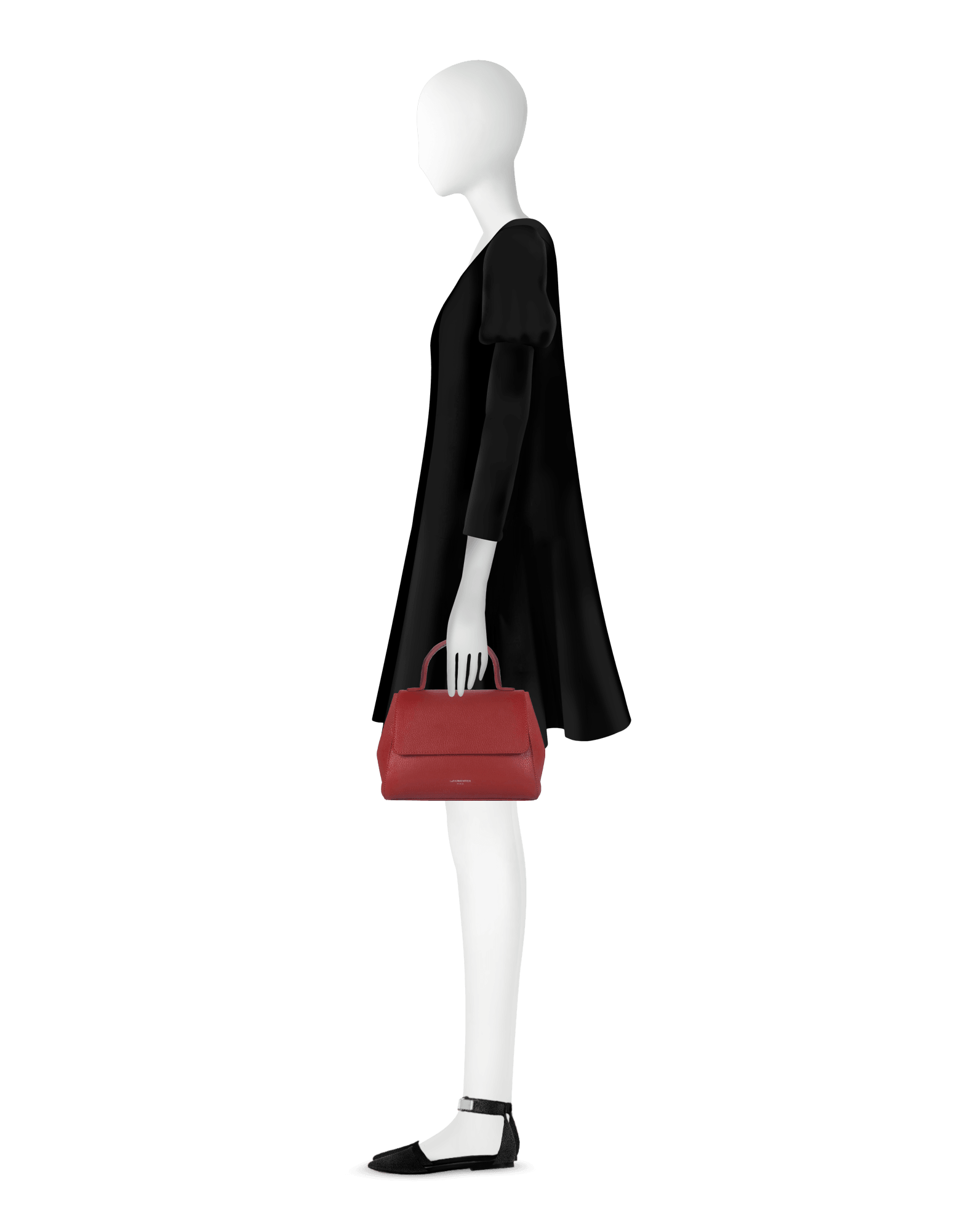 Ladyfinger Top Handle Ladybag w/Strap