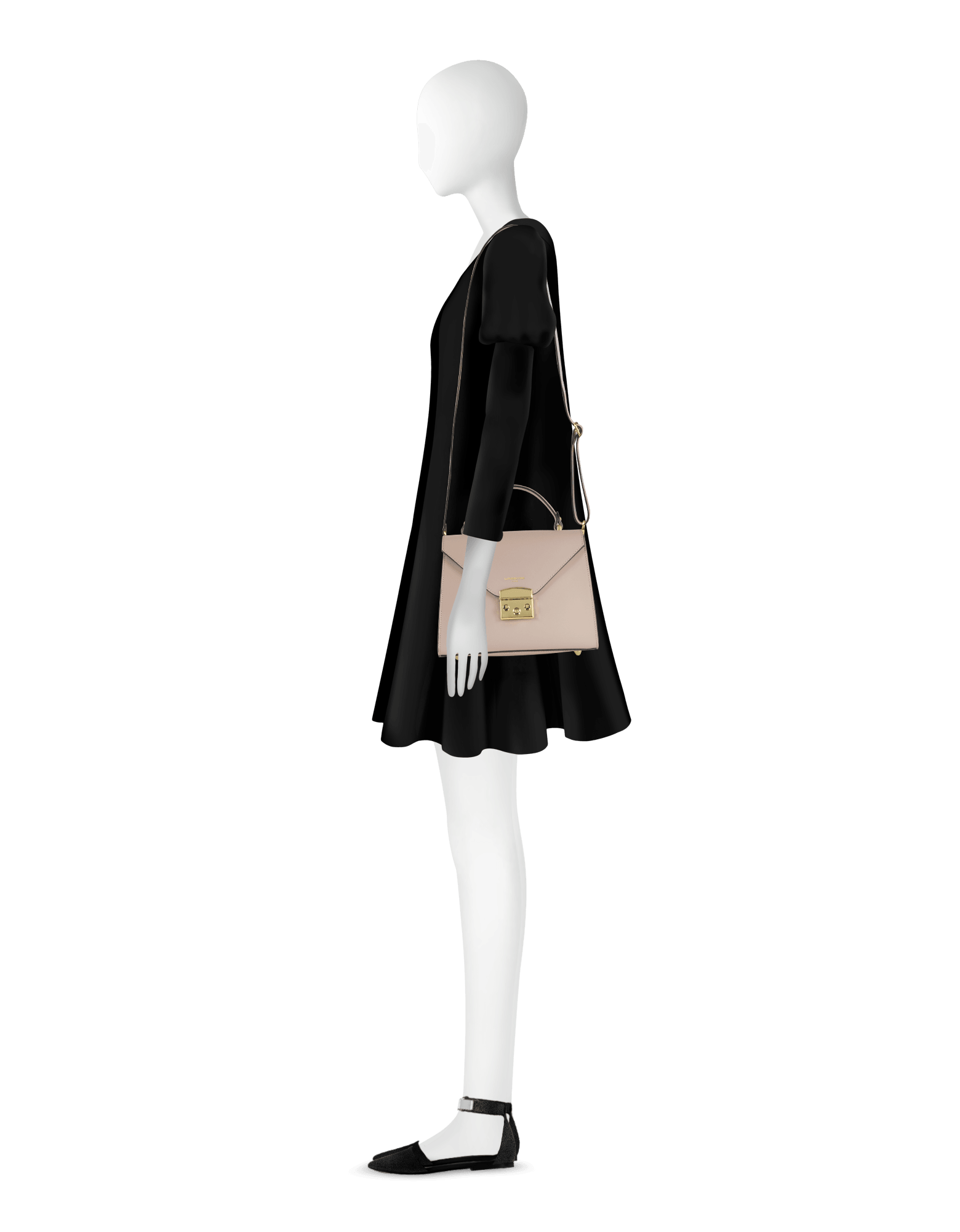 Peggy Leather Top Handle Satchel Bag